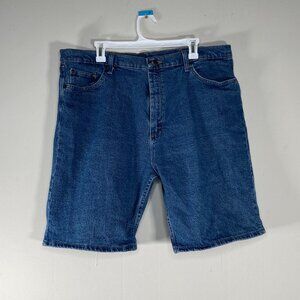 Wrangler Bermuda Denim Jean Shorts Men's 40 High Rise Blue Casual